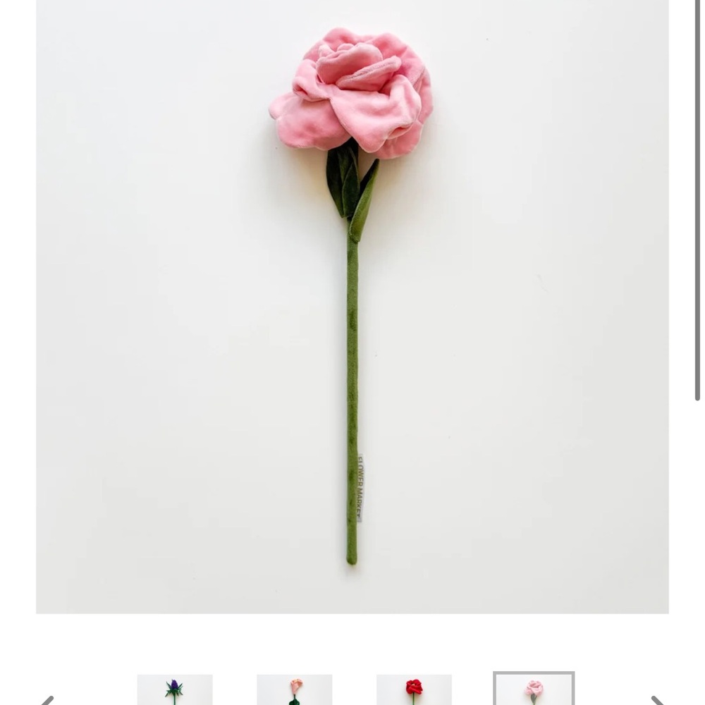 SET OF 2 cj Hendry plush pink flower 2025